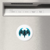 Aimant Bat Cyan Le MUSÉE Zazzle Cadeaux (In Situ (Lave-vaisselle))