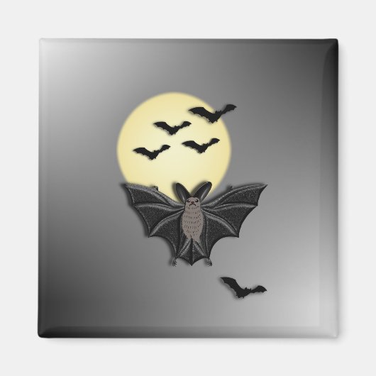 Aimant Bat d'Halloween (Devant)