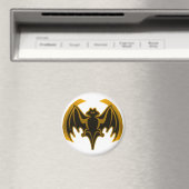 Aimant Bat Gold Le MUSÉE Zazzle Cadeaux (In Situ (Lave-vaisselle))