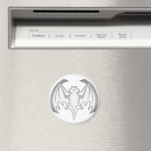 Aimant Bat Gray Inv Le MUSÉE Zazzle Cadeaux (In Situ (Lave-vaisselle))
