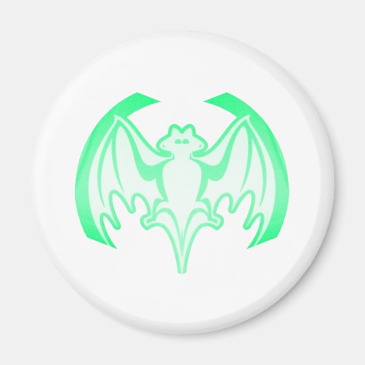 Aimant Bat Green Inv Le MUSÉE Zazzle Cadeaux (Devant)