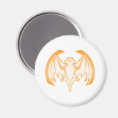 Aimant Bat Orange Inv Le MUSÉE Zazzle Cadeaux (Recto/Verso)