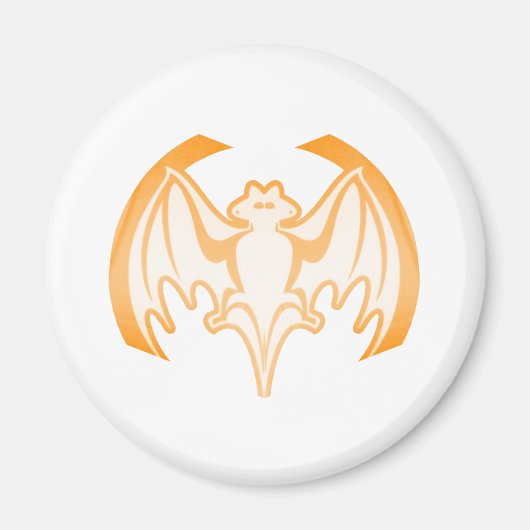 Aimant Bat Orange Inv Le MUSÉE Zazzle Cadeaux (Devant)