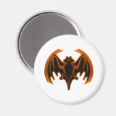 Aimant Bat Orange Le MUSÉE Zazzle Cadfts (Recto/Verso)