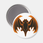 Aimant Bat Orange Le MUSÉE Zazzle Cadfts (Recto/Verso)
