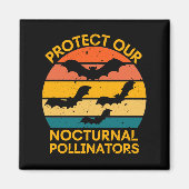 Aimant Bat rétro Vintage (Devant)