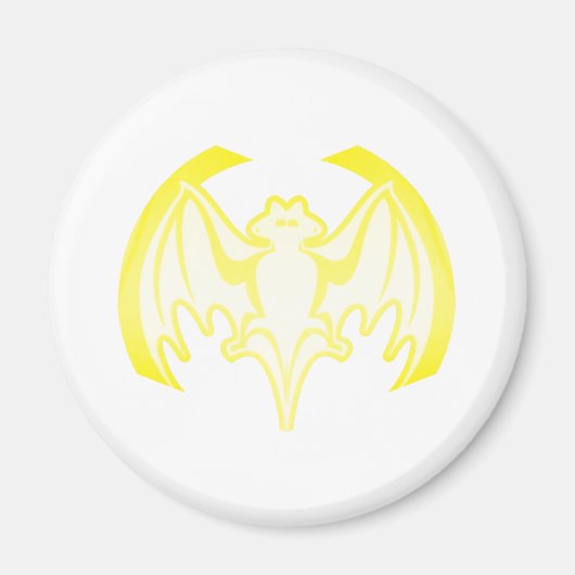 Aimant Bat Yellow Inv Le MUSÉE Zazzle Cadeaux (Devant)