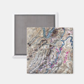 Aimant Bataille de Chickamauga - Carte panoramique de la  (Recto/Verso)