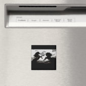 Aimant Bataille des Chevaux - Art Equin (In Situ (Lave-vaisselle))