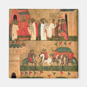 Aimant Bataille du Novgorodians avec le Suzdalians