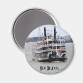 Aimant Bateau à vapeur sur le fleuve Mississippi (Recto/Verso)