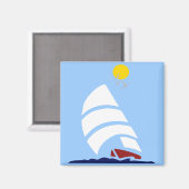 Aimant Bateau à voile (Recto/Verso)