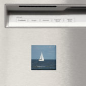 Aimant Bateau à voile sur Blue Sea (In Situ (Lave-vaisselle))
