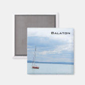 Aimant Bateau à voile sur le lac Balaton (Recto/Verso)