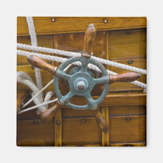Aimant Bateau antique en bois (Devant)