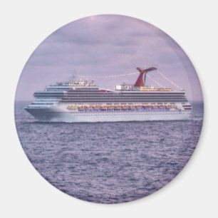 Aimant Bateau dans le pourpre