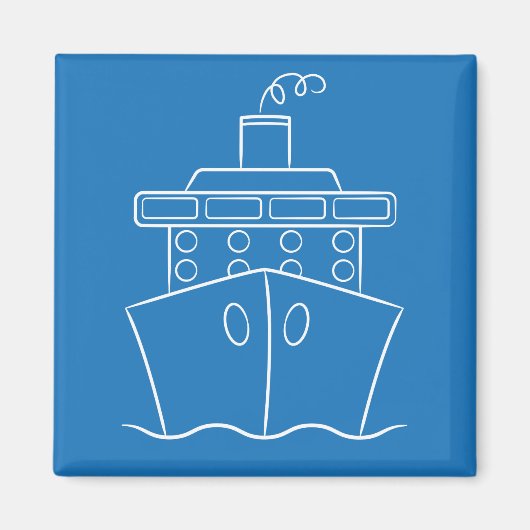 Aimant Bateau de croisière (Devant)