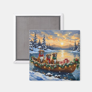 Aimant Bateau de Noël Boxer Fêtes