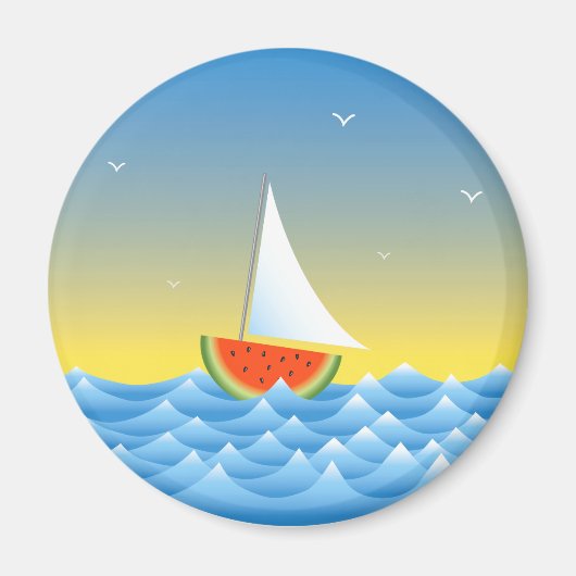 Aimant Bateau de pastèque (Devant)