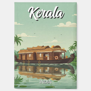 Aimant Bateau domestique au Kerala en Inde