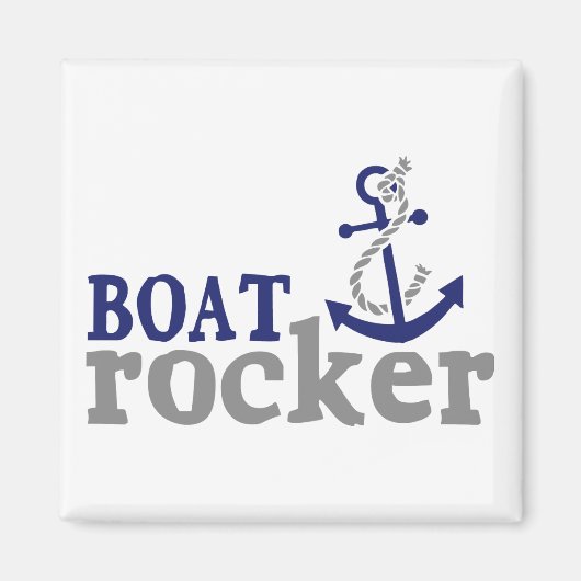 Aimant Bateau Humour nautique Rocker (Devant)