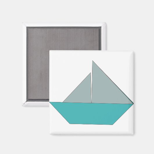 Aimant Bateau Origami (Recto/Verso)