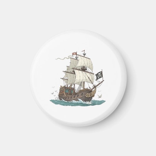 Aimant Bateau Pirate (Devant)