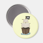 Aimant Bateau pirate (Recto/Verso)