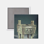 Aimant Bateau rectangulaire à visages humains (Recto/Verso)