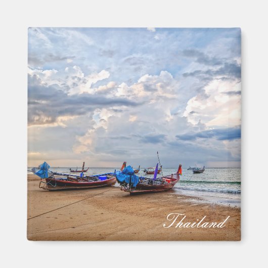 Aimant Bateaux à longue queue en Thaïlande (Devant)