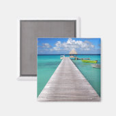 Aimant Bateaux à une jetée dans l'aimant du Pacifique (Recto/Verso)