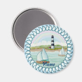 Aimant Bateaux à voiles Phare (Recto/Verso)