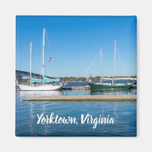 Aimant Bateaux dans la rivière York par Yorktown (Devant)