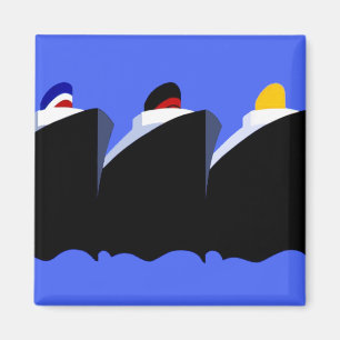 Aimant Bateaux de croisière Poster vintage Ocean Liner