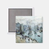 Aimant Bateaux de pêche Claude Monet quittant le port (Recto/Verso)
