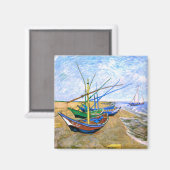 Aimant Bateaux De Pêche Plage Saintes-Maries Van Gogh Fin (Recto/Verso)