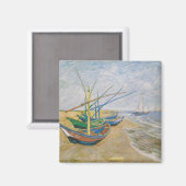 Aimant Bateaux de pêche | Vincent Van Gogh (Recto/Verso)