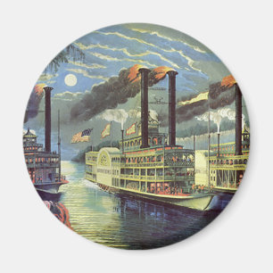 Aimant Bateaux de transport et de voyage vintage bateaux 
