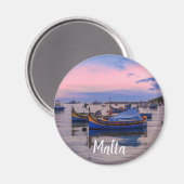 Aimant Bateaux maltais traditionnels à Marsaxlokk (Recto/Verso)