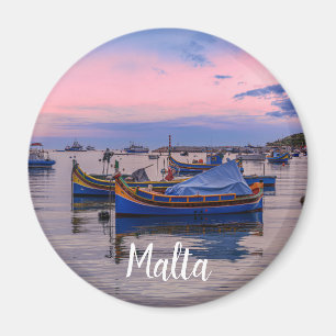 Aimant Bateaux maltais traditionnels à Marsaxlokk
