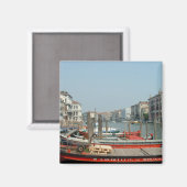 Aimant Bateaux rouges à Venise (Recto/Verso)