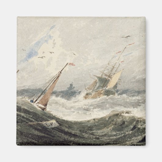 Aimant Bateaux sur une mer tempétueuse (avec c sur graphi (Devant)