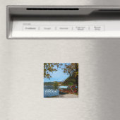 Aimant Bateaux touristiques dans le lac Bled en automne (In Situ (Lave-vaisselle))