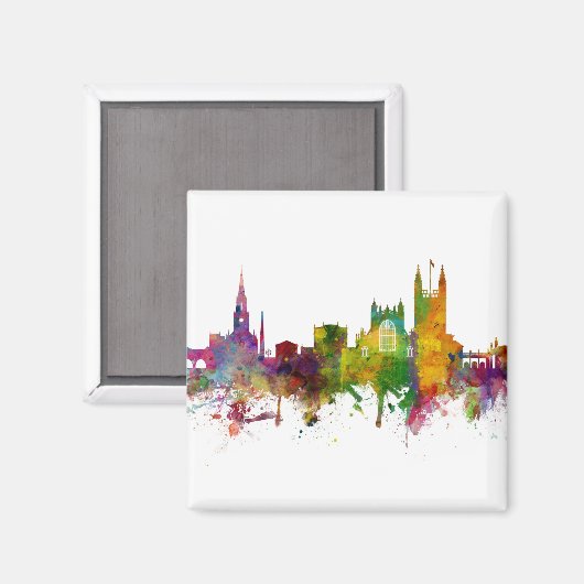Aimant Bath England Skyline Cityscape (Recto/Verso)