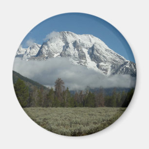 Aimant Bâti Moran et nuages chez Teton grand