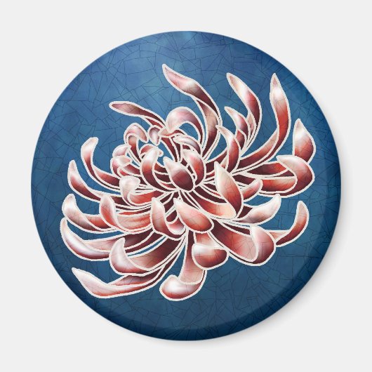 Aimant Batik Chrysanthemum (Devant)
