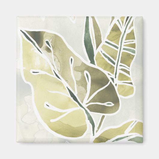 Aimant Batik Feuille (Devant)