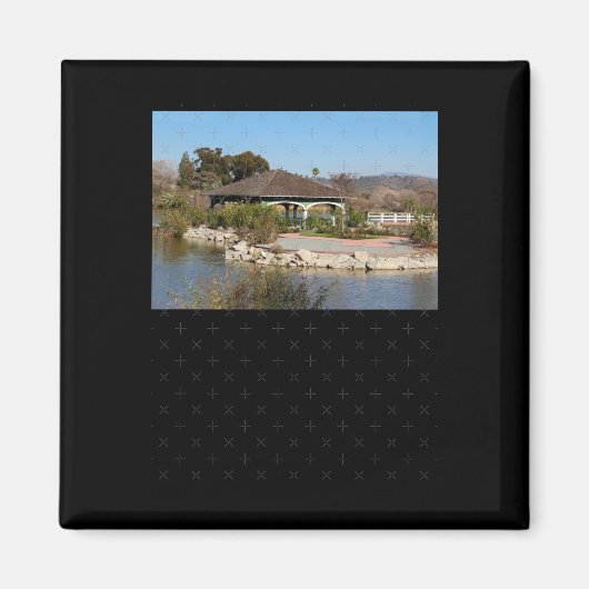 Aimant Bâtiment À Lindo Lake Sticker (Devant)