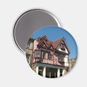 Aimant Bâtiment en chêne Tudor, Edimbourg, Ecosse (Recto/Verso)
