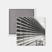 Aimant Bâtiment industriel Magnat noir et blanc (Recto/Verso)